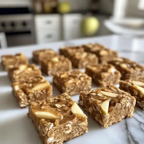 Apfel Haferflocken Riegel