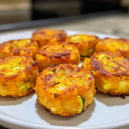 Gebackene Süßkartoffel-Zucchini-Tots