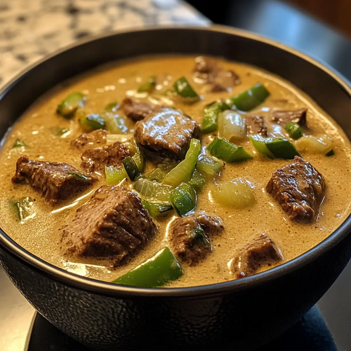 Käse Steak Suppe