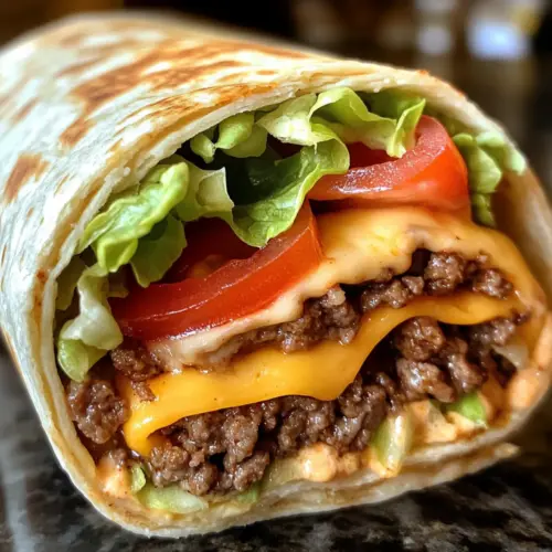 Cheeseburger-Wrap