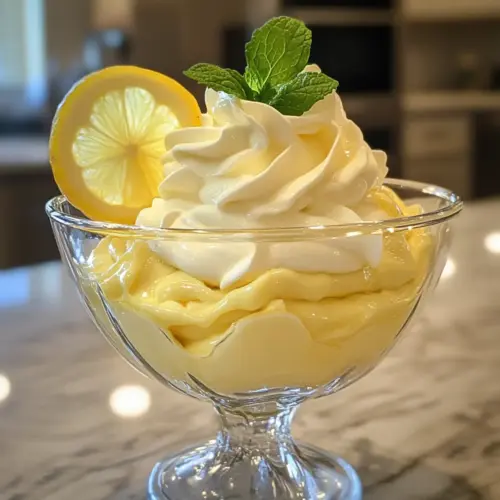 Frische Zitronenmousse