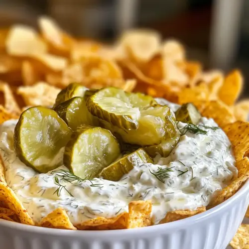 Frittierte Gurken Ranch Dip