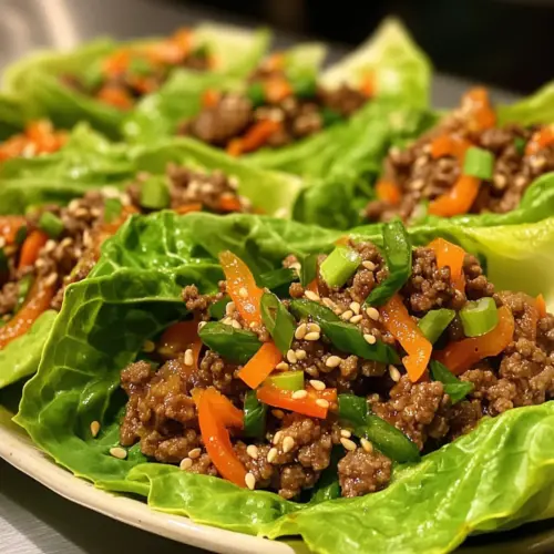 Rinderhackfleisch-Lettuce-Wraps
