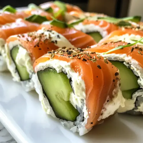 Räucherlachs & Frischkäse Roll-ups