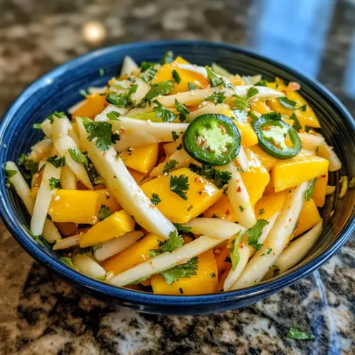 Scharfer Mango- und Jicama-Salat