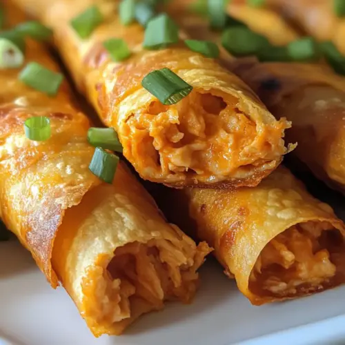 Gebackene Buffalo-Hühnchen-Taquitos Rezept