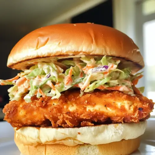 Hühnchen gebratene Tofu-Sandwiches mit scharfer Buffalo-Slaw