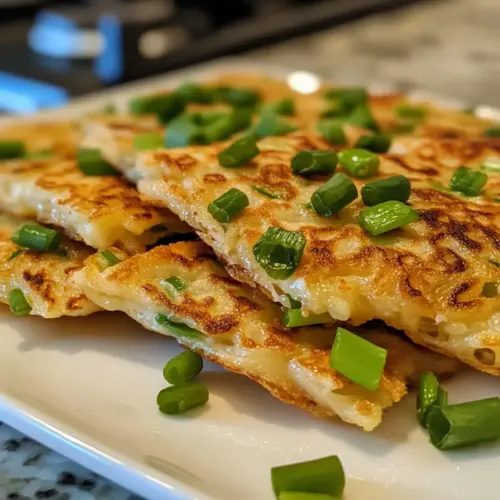 Knusprige chinesische Schnittlauch-Pfannkuchen