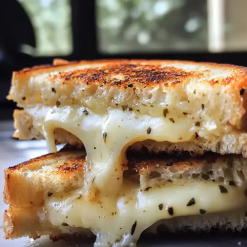 Knoblauchbrot Käse Sandwich