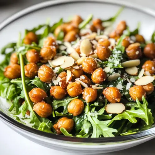 Rucola Kichererbsensalat