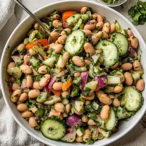 Koriander Limetten Bohnen Salat