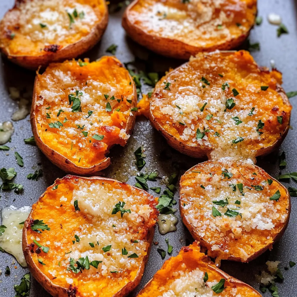 Zerdrückte Süßkartoffeln