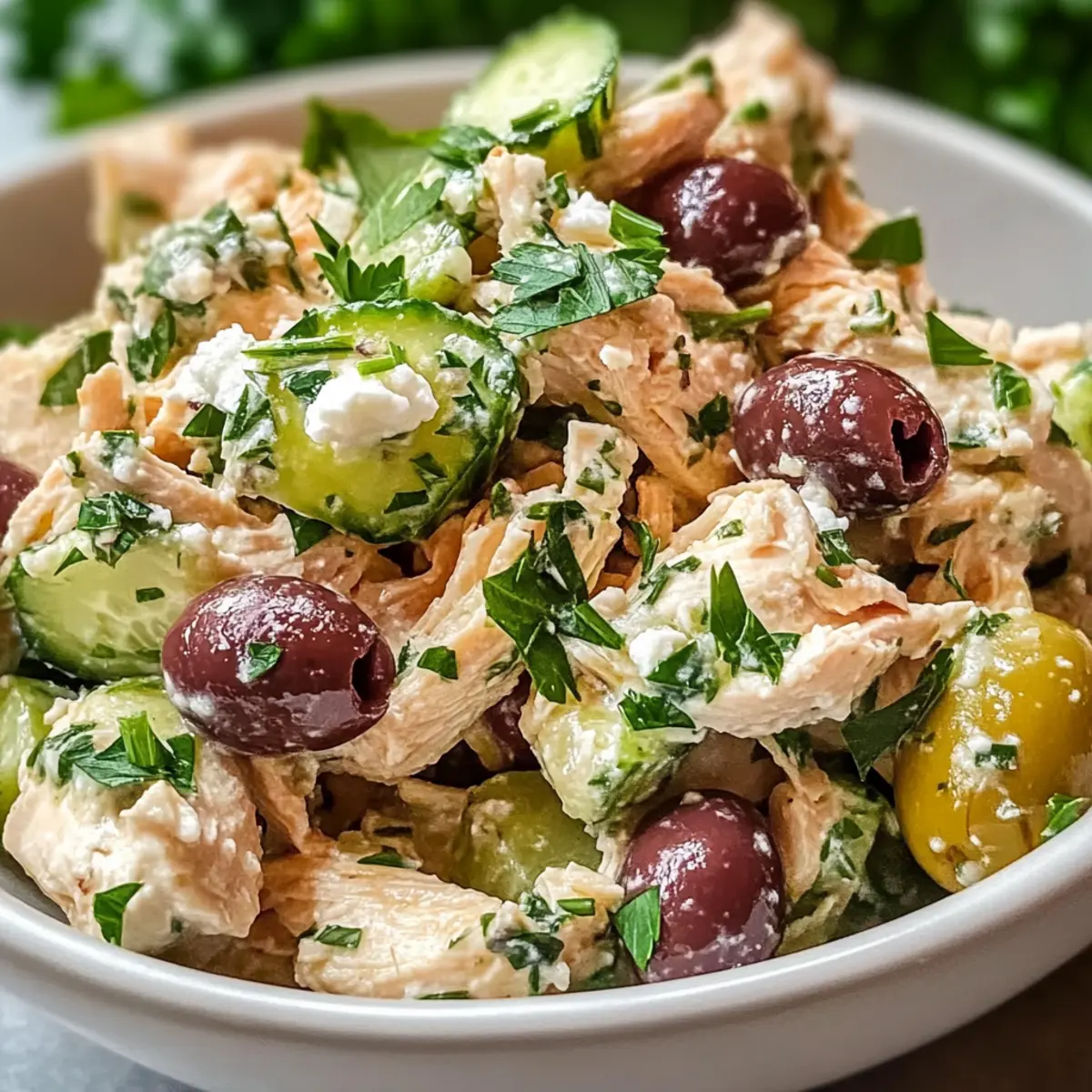 Tzatziki Hähnchensalat