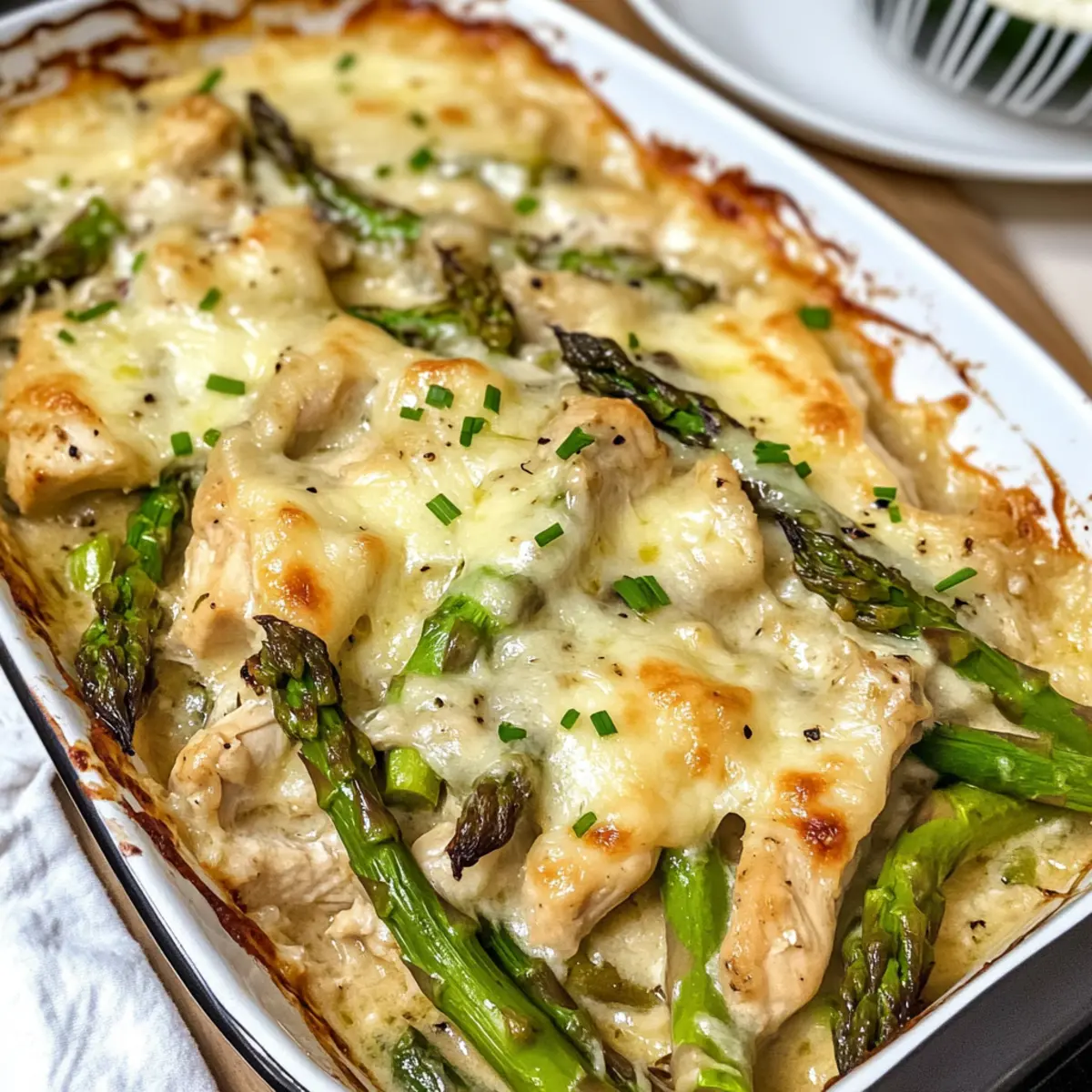 Spargel Hähnchen Auflauf