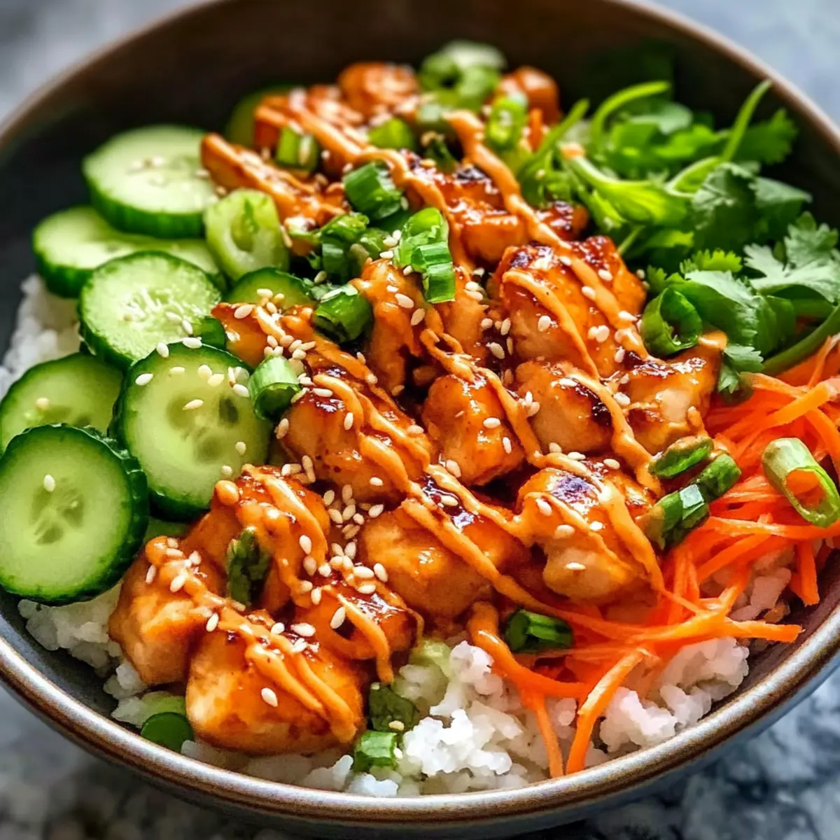 Bang Bang Chicken Schüssel