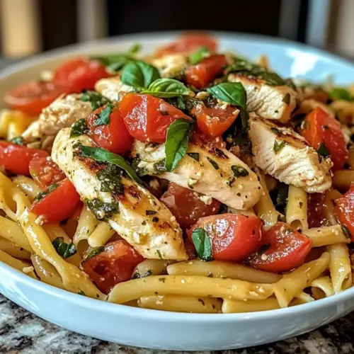 Bruschetta Hähnchen Pasta