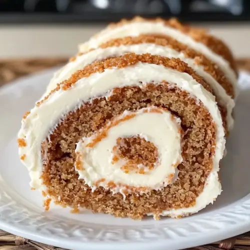 Karottenkuchenrolle