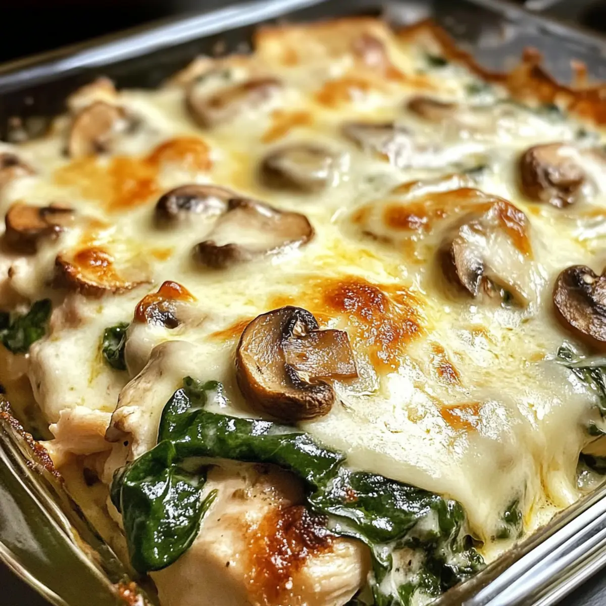 Hühnchen Spinat & Pilz