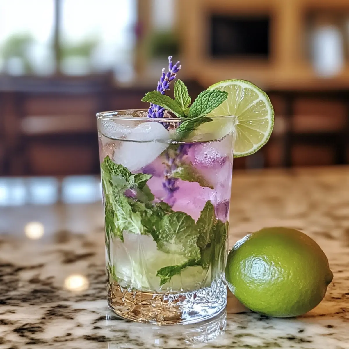 Lavendel Mojito Mocktail
