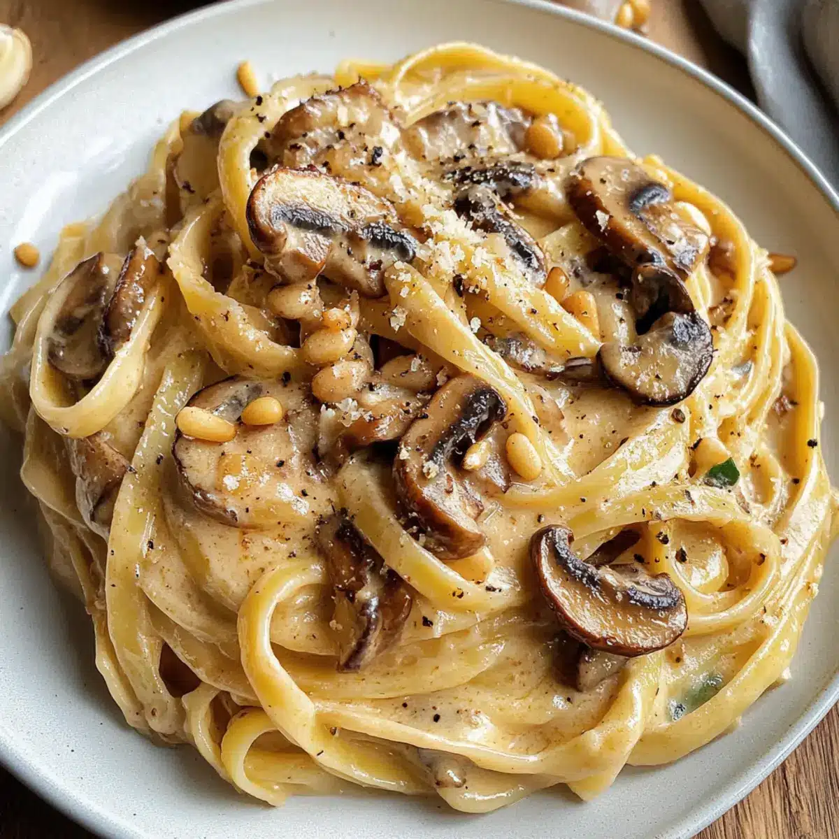 Lauch und Pilz Gruyere