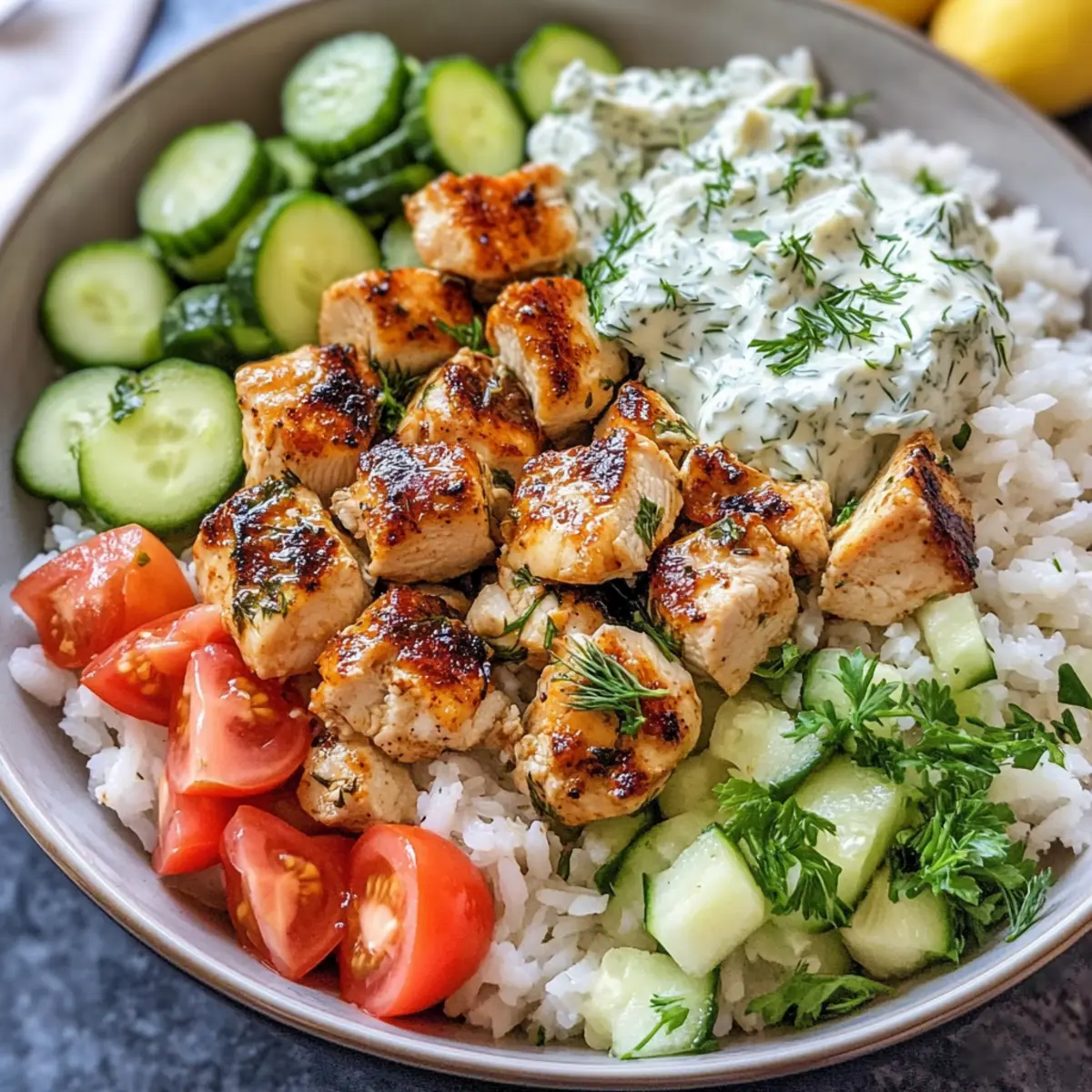 Zitronen-Dill-Hühnchen-Schalen