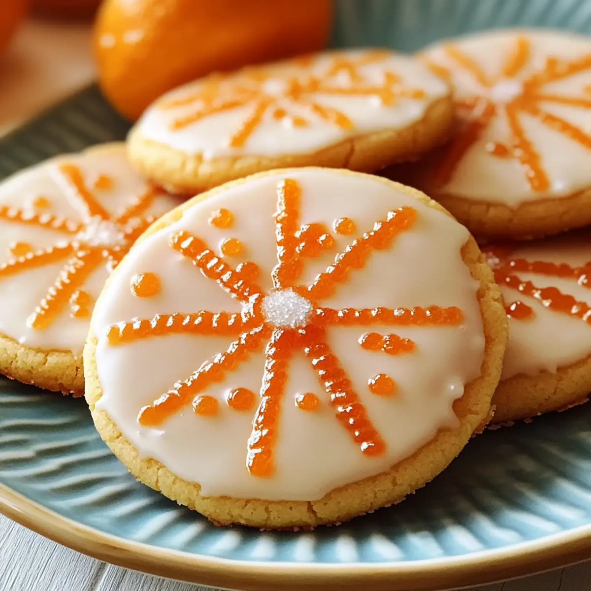 Orange Zuckerplätzchen