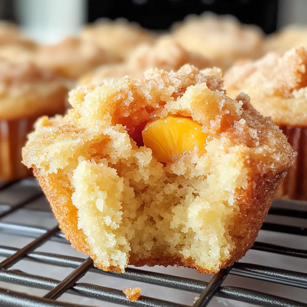 Pfirsich-Cobbler-Muffins