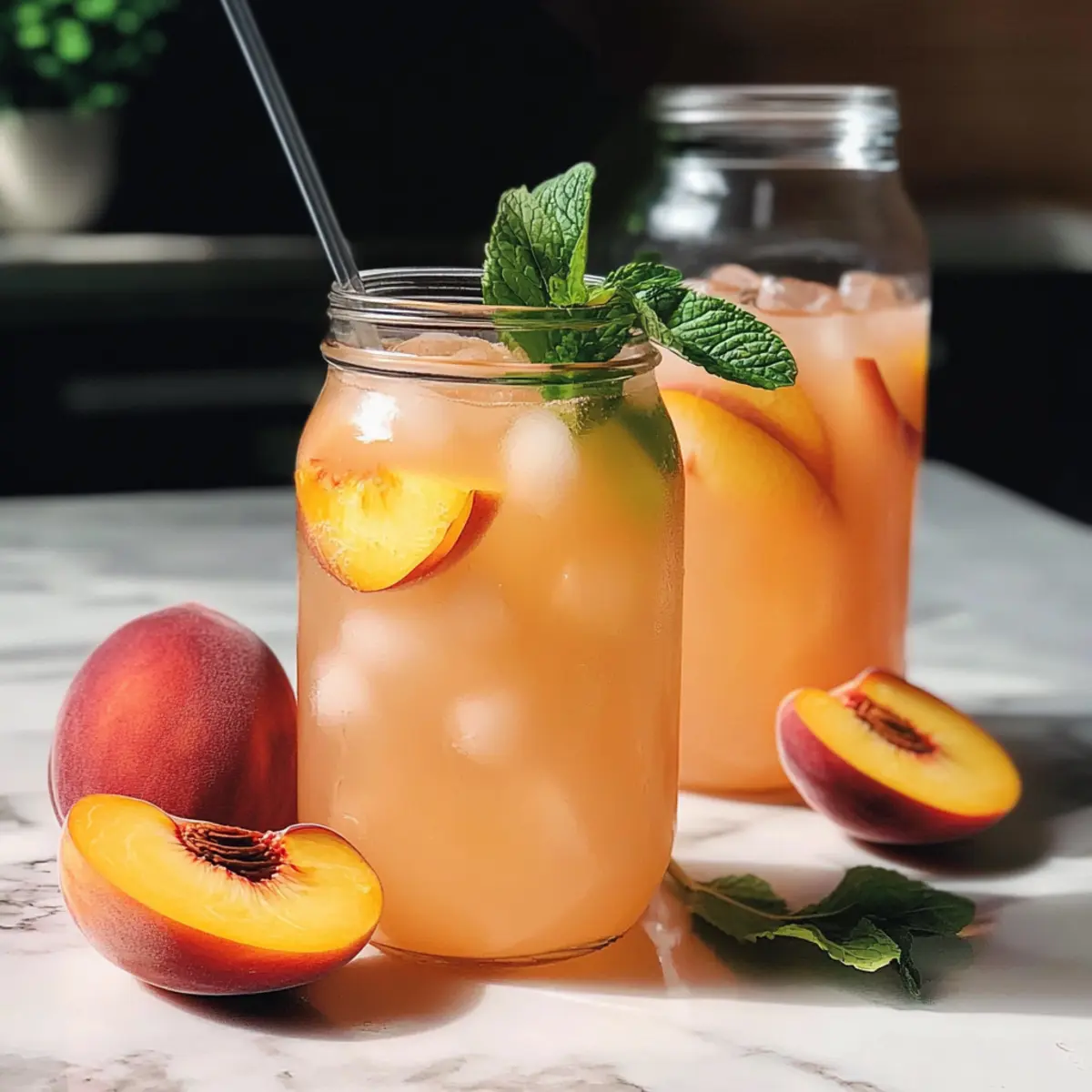 Pfirsich Limonade