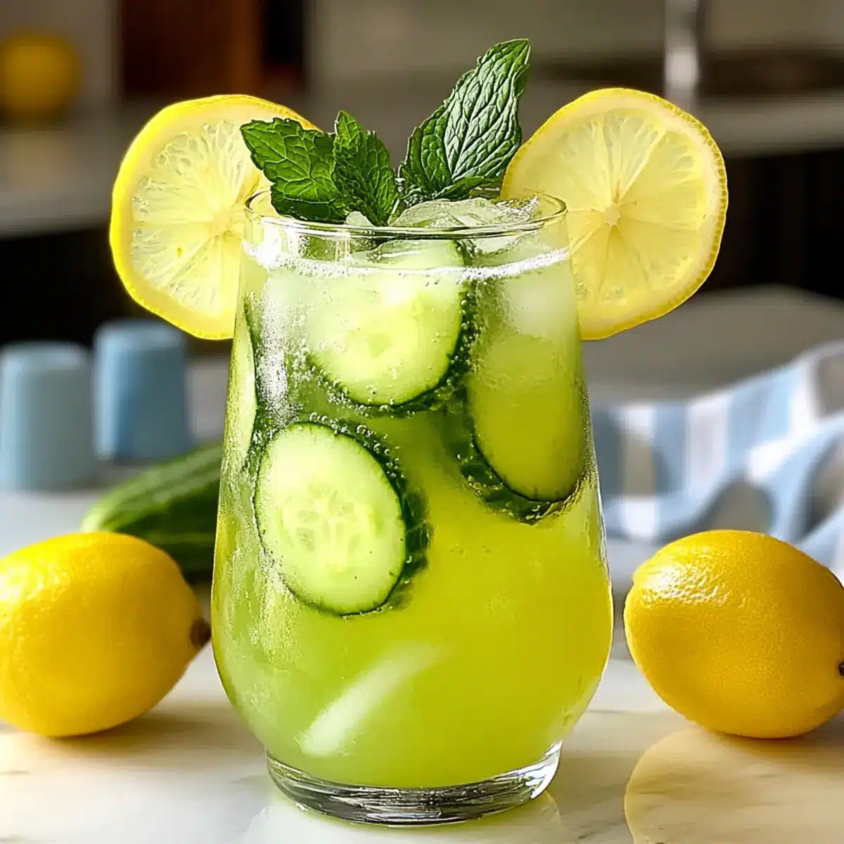 Erfrischende Gurkenlimonade