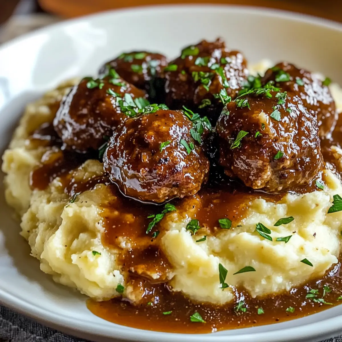Salisbury-Steak-Fleischbällchen