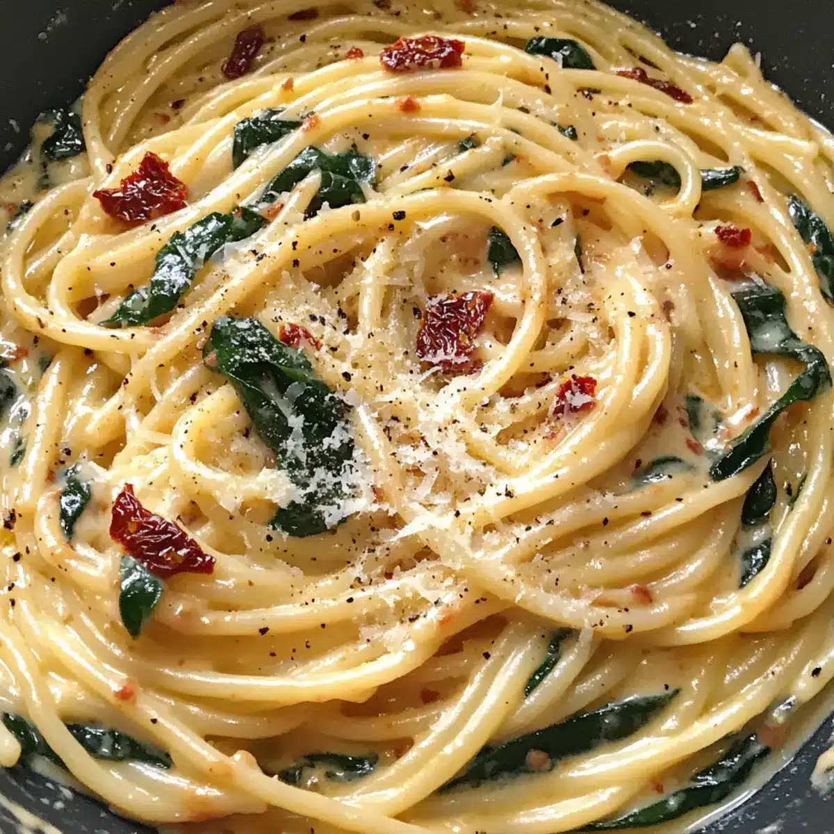 Spaghetti & Spinat