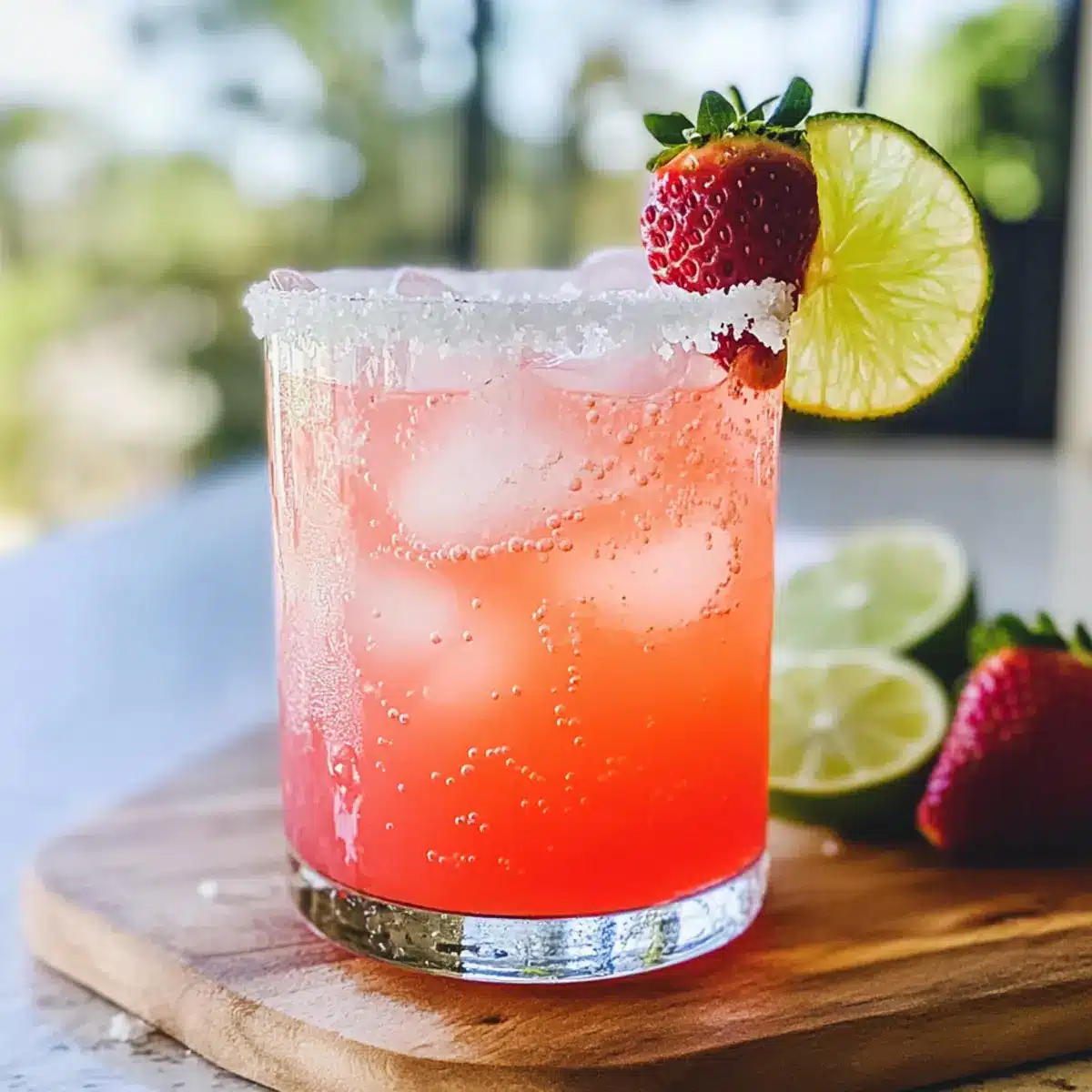 Erdbeer-Limetten-Mocktail