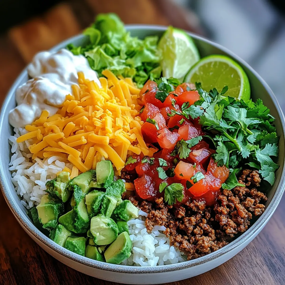 Taco-Reis-Schüssel