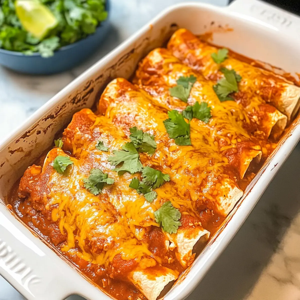 Hähnchen Slow Cooker Enchiladas