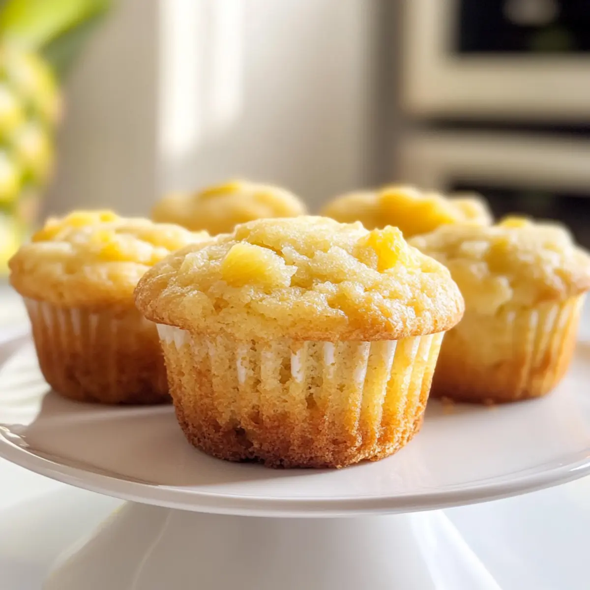 Zerdrückte Ananas Muffins