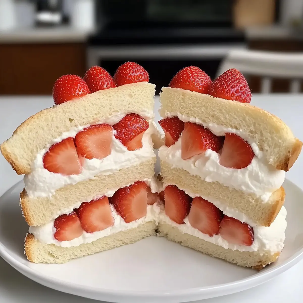Erdbeersandwich