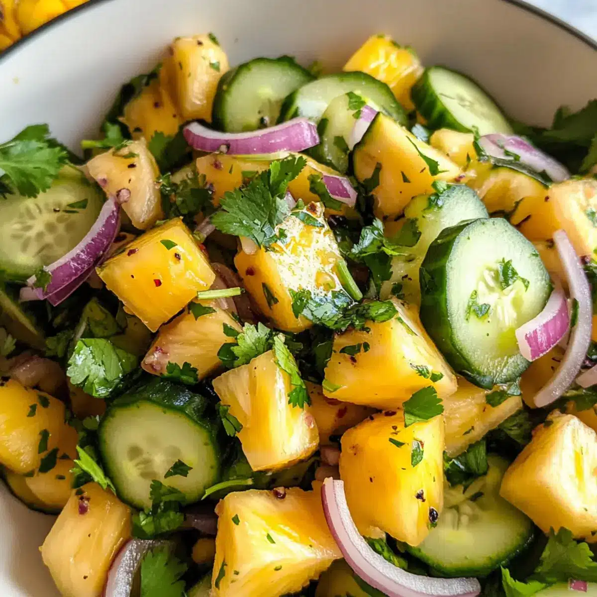 Ananas Gurkensalat