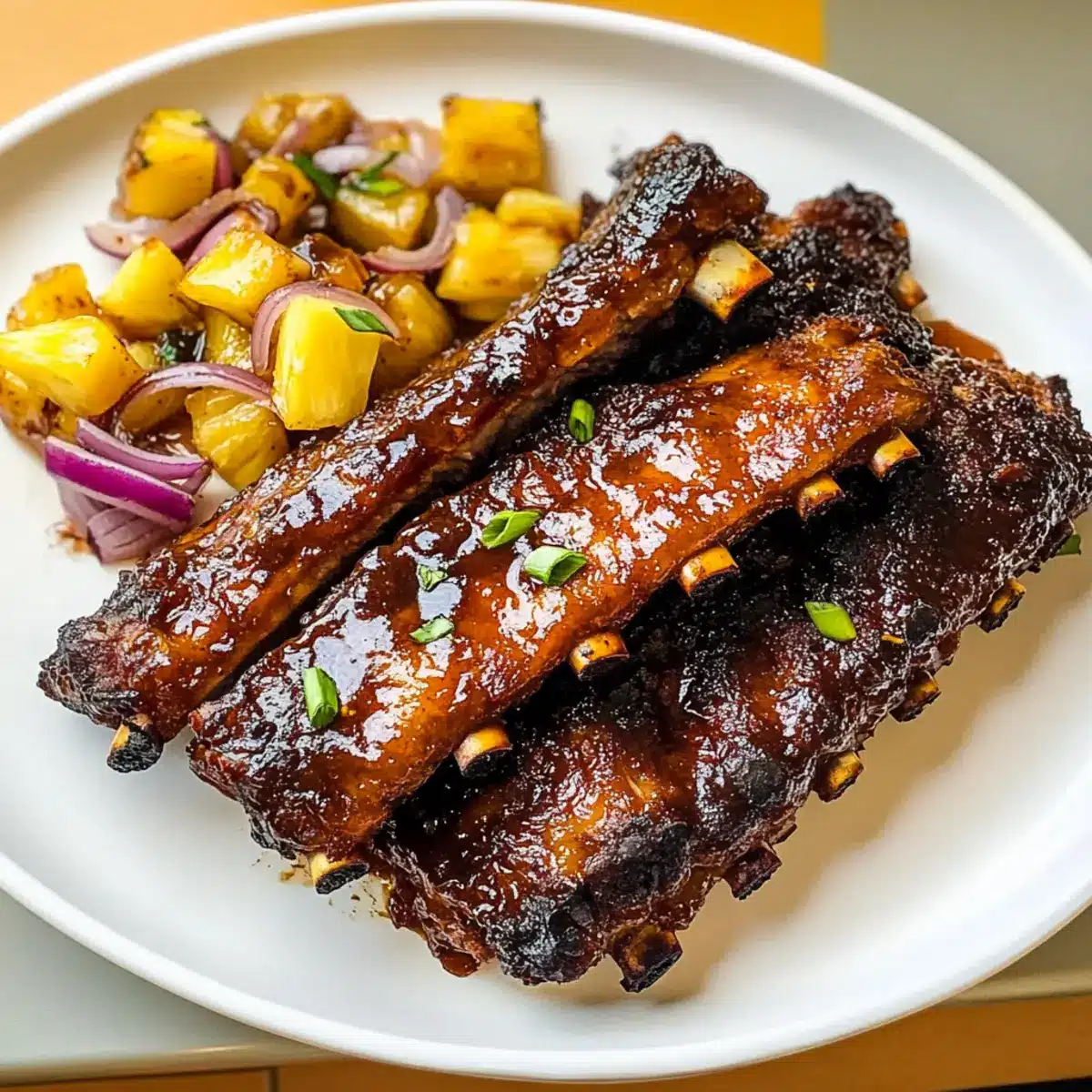 Langsamkochen Hawaiianische Rippchen