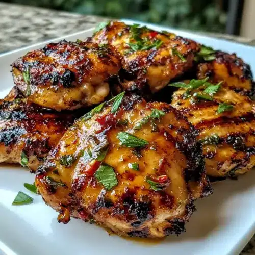 Sommer gegrillte Hähnchenschenkel
